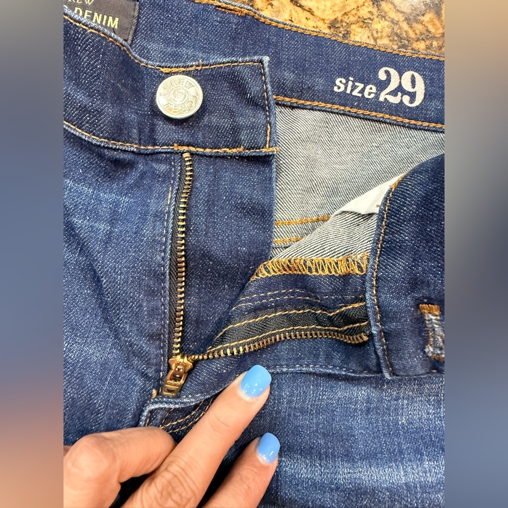 J Crew Women's Dark Blue Denim Jeans - Size 29